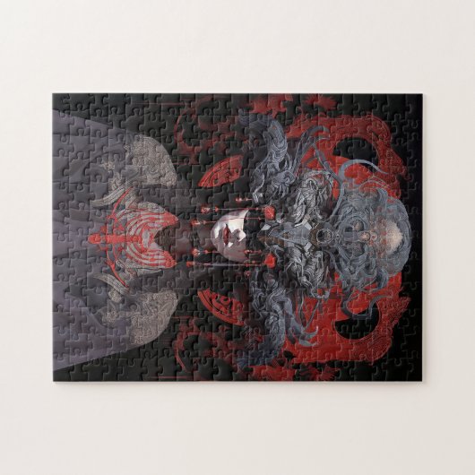 Demon Queen Fantasy Kunst Legpuzzel (Horizontaal)