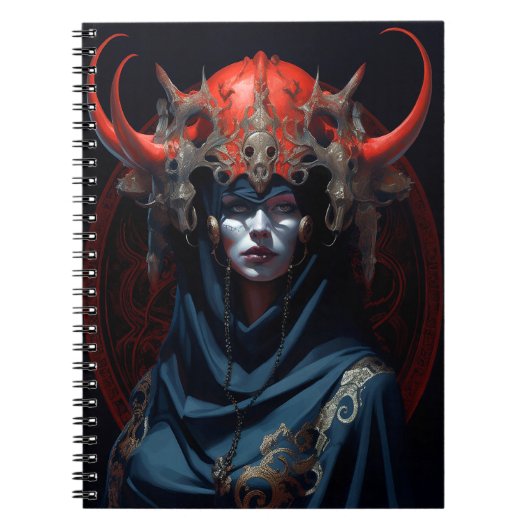 Demon Queen Fantasy Kunst Notitieboek (Voorkant)