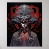 Demon Queen Fantasy Kunst Poster (Voorkant)