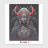 Demon Queen Fantasy Kunst Sticker (Vel)