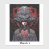 Demon Queen Fantasy Kunst Sticker (Vel)