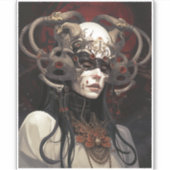 Demon Queen Fantasy Kunst Sticker (Voorkant)