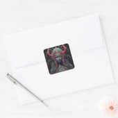Demon Queen Fantasy Kunst Vierkante Sticker (Envelop)