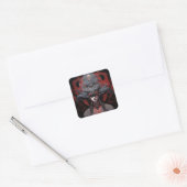 Demon Queen Fantasy Kunst Vierkante Sticker (Envelop)