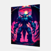 Demon Roboter mit Flügel bei einem UFO Acryl Bord (Hoek)