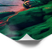 Demon Roboter mit Flügel bei einem UFO Perfect Poster (Hoek)