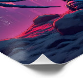 Demon Roboter mit Flügel bei einem UFO Perfect Poster (Hoek)