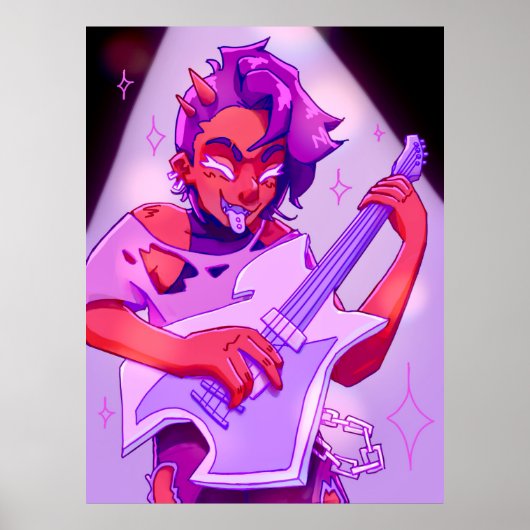 Demon Rock Star Poster (Voorkant)