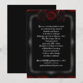 Demon Roos omgeven Gothic bruiloft uitnodigingen (Voorkant / Achterkant)
