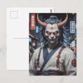 Demon Samurai Briefkaart (Voorkant / Achterkant)