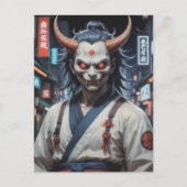 Demon Samurai Briefkaart (Voorkant)