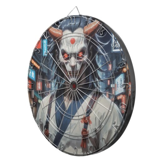 Demon Samurai Dartbord (Voorkant Rechts)