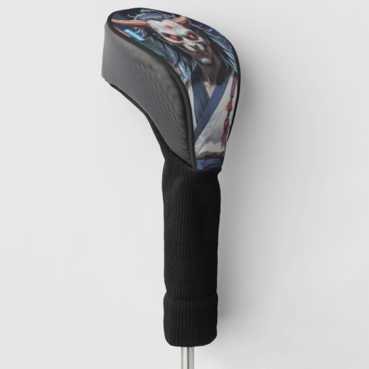 Demon Samurai Golfheadcover (Schuin)