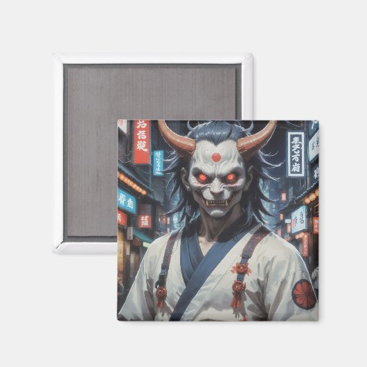 Demon Samurai Magneet (Voorkant / Achterkant)