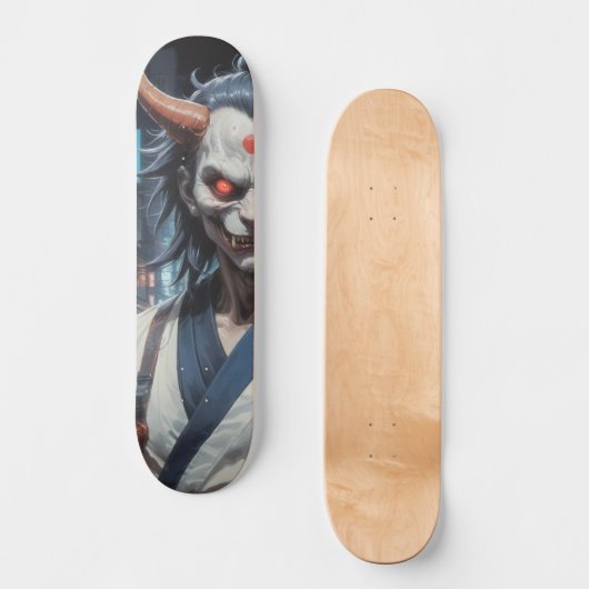 Demon Samurai Persoonlijk Skateboard (Voorkant)