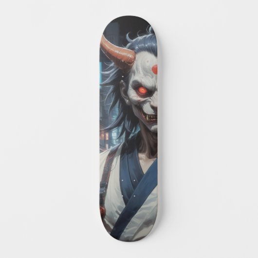 Demon Samurai Persoonlijk Skateboard (Voorkant)