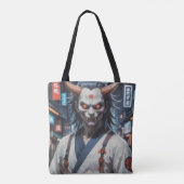 Demon Samurai Tote Bag (Achterkant)