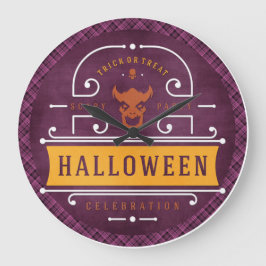 Demon Scary Halloween Party Grote Klok