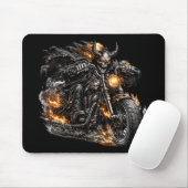 Demon Schedel Biker Motorfiets Muismat (Met muis)