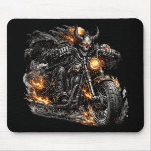 Demon Schedel Biker Motorfiets Muismat