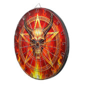 Demon Schedel Dartbord (Voorkant Rechts)
