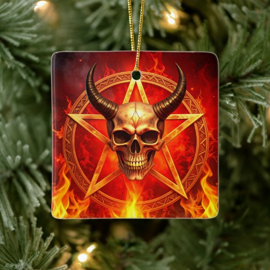 Demon Schedel Ornament (Boom)