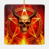 Demon Schedel Ornament (Achterkant)