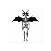 Demon Skeleton Angel gothic Originele donkere Horr Rubberstempel (Afrduk)