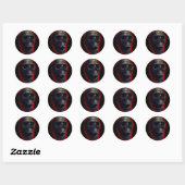 Demon Skull 1 Sticker (Vel)