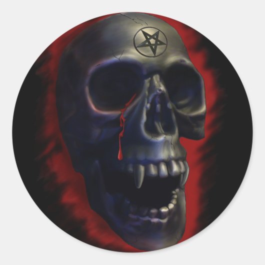 Demon Skull 1 Sticker (Voorkant)