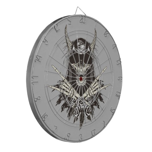 Demon Skull Dartbord (Voorkant Links)