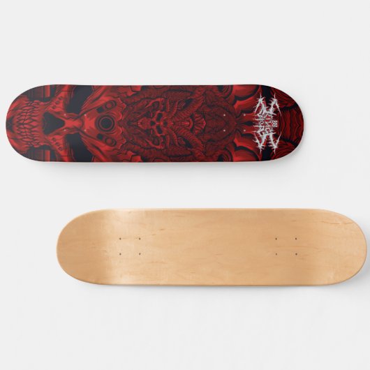 DEMON SKULL PERSOONLIJK SKATEBOARD (Horizontaal)