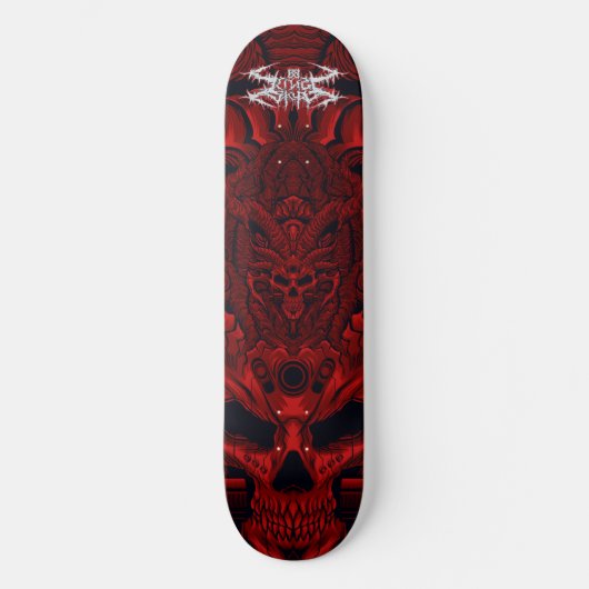 DEMON SKULL PERSOONLIJK SKATEBOARD (Voorkant)