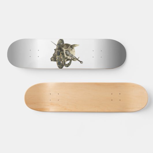 Demon Skull Python Snake Skateboard (Horizontaal)