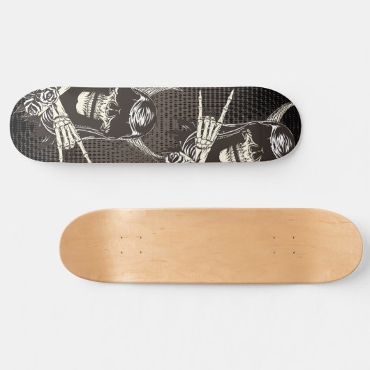 Demon Skull Skateboard (Horizontaal)