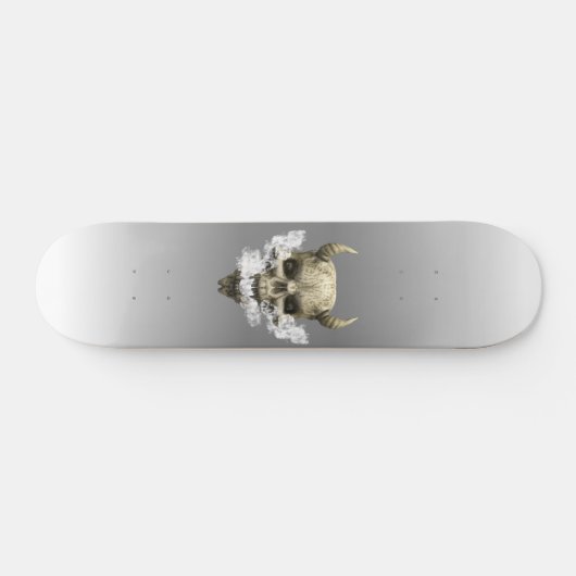 Demon Skull Smoking Skateboard (Horizontaal)