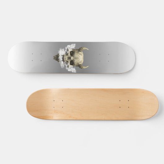 Demon Skull Smoking Skateboard (Horizontaal)