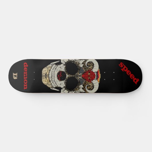 Demon Skull Speed Demon Dd Brand Persoonlijk Skateboard (Horizontaal)