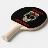 Demon Skull Speed Demon Tafeltennisbatje (Voorkant Gekanteld)