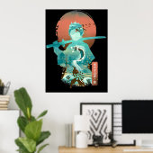 Demon Slayer Adventure Anime Tanjiro Kamado Awes Poster (Thuiskantoor)