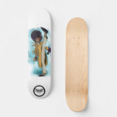 Demon slayer Afro Tia schopte rode ogen Persoonlijk Skateboard (Voorkant)