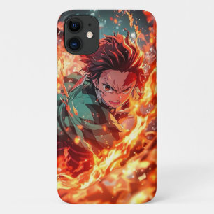 Demon Slayer anime Tanjiru vuurkracht Case-Mate iPhone Case