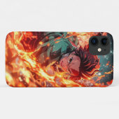 Demon Slayer anime Tanjiru vuurkracht Case-Mate iPhone Case (Achterkant (horizontaal))