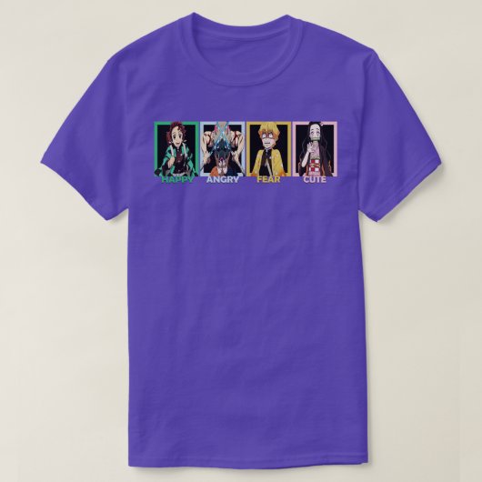 demon slayer group t-shirt (Design voorkant)