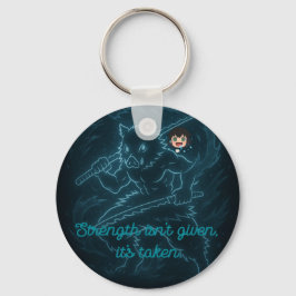 Demon Slayer Inosuke geïnspireerd Sleutelhanger