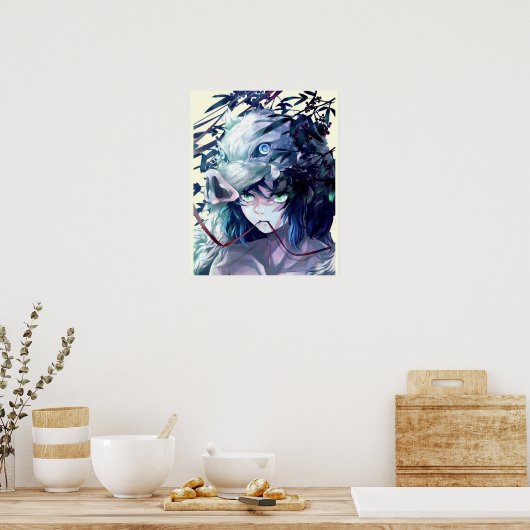 Demon Slayer Inosuke Poster (Keuken)