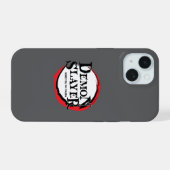 Demon Slayer logo iPhone hoesje 15 Case (Achterkant horizontaal)