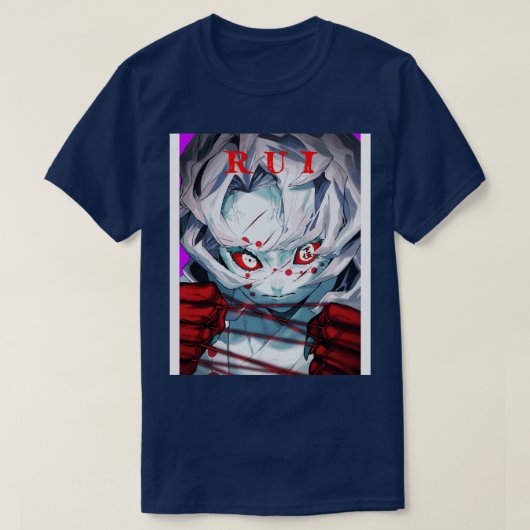 Demon Slayer Lower Moon Rui T-shirt (Design voorkant)