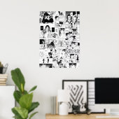 Demon Slayer Manga Collage Poster (Thuiskantoor)