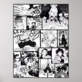Demon Slayer Manga Panel Poster (Voorkant)